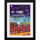 Poster inramat Minecraft World Beyond