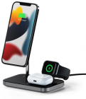 Incarcator wireless Satechi 3 in 1 Magnetic Wireless Charging Stand Bl