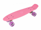 Skateboard cu led uri pentru copii 56x15cm Roz