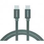Cablu Date USB C to USB C Textil 1 2M Gri