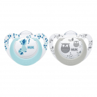 Set 2 suzete Nuk Genius Color Silicon M1 bleu 0 6 luni