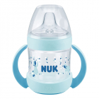 Biberon Nuk Learner Nature Sense 150 ml albastru 6 18 luni