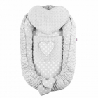 Set New Baby 3 piese Luxury Baby Nest cu doua fete cu paturica si pern