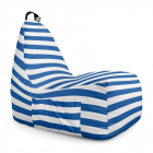 Fotoliu Puf Bean Bag tip Chill L regular stripes blue