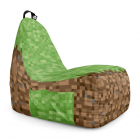 Fotoliu Puf Bean Bag tip Chill L Minecraft iarba pamant