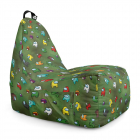 Fotoliu Puf Bean Bag tip Chill L Among Us verde