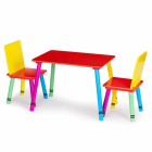 Set de masa cu doua scaune pentru copii Ecotoys ZKB 10