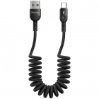 Cablu de date CA 6420 Omega Indicator LED USB USB C 2A 1 8m Negru