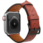 Accesoriu smartwatch Curea piele Leather Strap compatibila cu Apple Wa