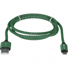 Cablu Date Micro USB08 03T PRO USB2 0 2 1A 1m Verde