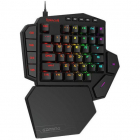 Tastatura Gaming Mecanica One hand Diti RGB Black