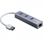 Hub USB Argus IT 310 S 3x USB 3 2 gen 1 1x RJ45 Silver
