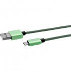 Cablu Date Micro Usb MUC 0328 3A 0 3m Verde