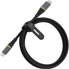 Cablu de date Premium USB Type C Lightning 1m Negru