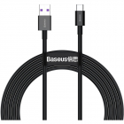 Cablu de date Superior USB USB Type C 66W 6A 2m Negru