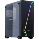 Carcasa Gaming Middle Tower ATX Fara Sursa Sticla Securizata Negru RGB
