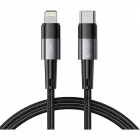 Cablu de date UltraBoost USB Type C Lightning PD 20W 3A 1m Gri