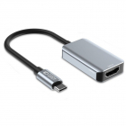 Cablu de date UltraBoost USB C tata HDMI mama 4K 60Hz Aluminiu Gri