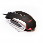 Mouse Gaming Cu Fir USB Optic 3 200dpi Iluminare Negru Alb