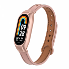 Curea din piele pentru bratara smartwatch Xiaomi Mi Band 7 roz