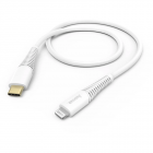 Cablu de Date USB C Lightning Alb