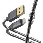 Cablu de Alimentare Metal USB A Lightning Antracit