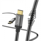 Cablu de Incarcare Metal USB C Antracit