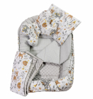 Set 5 in 1 Babynest Nichiduta Minky Grey Fawn