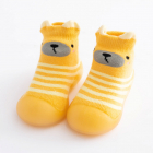 Mocasini cu talpa antiderapanta Yellow teddy