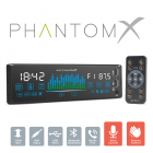 Player auto zPhantomX 1 DIN 4 x 50 W versiune gestuala BT MP3 AUX USB