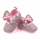 Pantofiori roz pentru fetite Fluturas