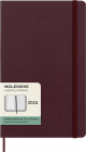 Agenda 2024 12 Months Weekly Planner Large Hard Cover Burgundy Red