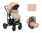 Carucior transformabil 3in1 KikkaBoo Beloved Beige 2023