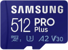 Card memorie Samsung Micro SDXC PRO Plus 2021 UHS I U3 Clasa 10 512GB