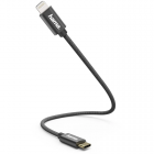 Cablu de Date USB C Lightning Negru
