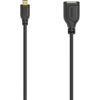 Cablu de Date Flexi Slim Micro USB OTG Negru