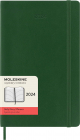 Agenda 2024 12 Months Daily Planner Large Soft Cover Myrtle Green