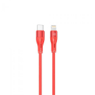 Cablu de date Type C Lightning PD30W 1m Red