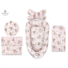 Set 4 in 1 cosulet bebelus MimiNu Baby Cocoon 75x55 cm Little Ballerin