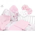 Set pentru bebelusi 6 1 piese MimiNu 120x60 cm Baby Shower Pink