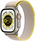 SmartWatch Apple Watch Ultra 49mm Titanium cu Yellow Beige Trail Loop 