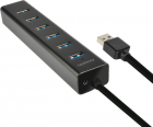 Hub USB AXAGON HUE SA7 USB 3 0 Black