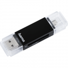 Cititor de carduri OTG USB 2 0 Basic SD microSD Negru