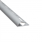 Profil de terminatie rotund SET S53 aluminiu argintiu 10mm 2 5m