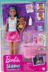 Papusa Barbie Mamica bruneta cu bebelus