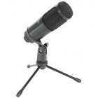 Microfon USB Pentru Streaming Podcast Plug And Play Negru