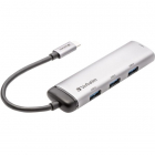 HUB USB USB C Multiport 4xUSB 3 2 Argintiu