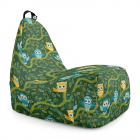 Fotoliu Puf Bean Bag tip Chill XL Bufnite Verde