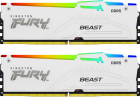 Memorie Kingston FURY Beast RGB White 32GB DDR5 6000MHz CL40 Dual Chan