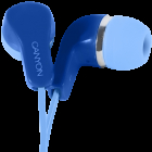 CANYON EPM 02 Stereo Earphones with inline microphone Blue cable lengt